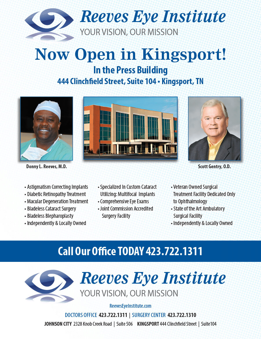 Dr. Donny Reeves is back in Kingsport! | Reeves Eye Institute